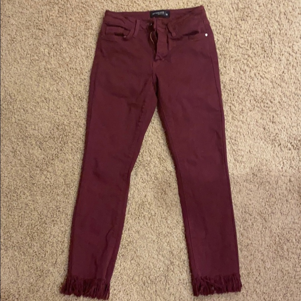 Maroon jeans